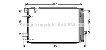 Конденсатор кондиционера AVA QUALITY COOLING TOA5409D