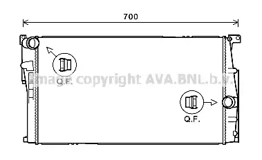Радиатор охлаждения двигателя AVA QUALITY COOLING BW2446