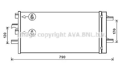 Радиатор кондиционера AVA QUALITY COOLING BW5550D