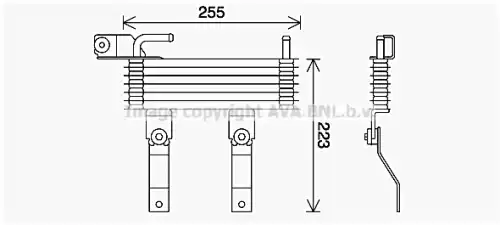 Масляный радиатор коробки акпп AVA QUALITY COOLING HY3369