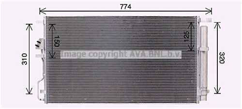 Радиатор кондиционера AVA QUALITY COOLING KA5301D
