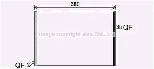 Радиатор системы охлаждения AVA QUALITY COOLING MS2712