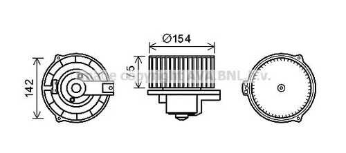 Двигатель вентилятора AVA QUALITY COOLING MS8620