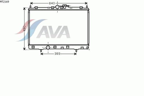 Радиатор системы охлаждения мкпп AVA QUALITY COOLING MT2169