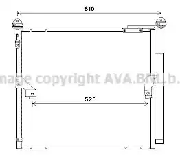 Радиатор кондиционера AVA QUALITY COOLING TO5677D