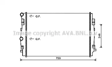 Радиатор системы охлаждения AVA QUALITY COOLING VNA2344