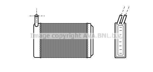 Радиатор печки AVA QUALITY COOLING VN6061