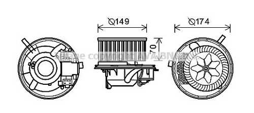 Вентилятор салона AVA QUALITY COOLING VN8341
