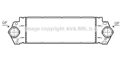 Интеркулер AVA QUALITY COOLING VNA4233