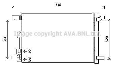 Конденсатор кондиционера AVA QUALITY COOLING VNA5335D