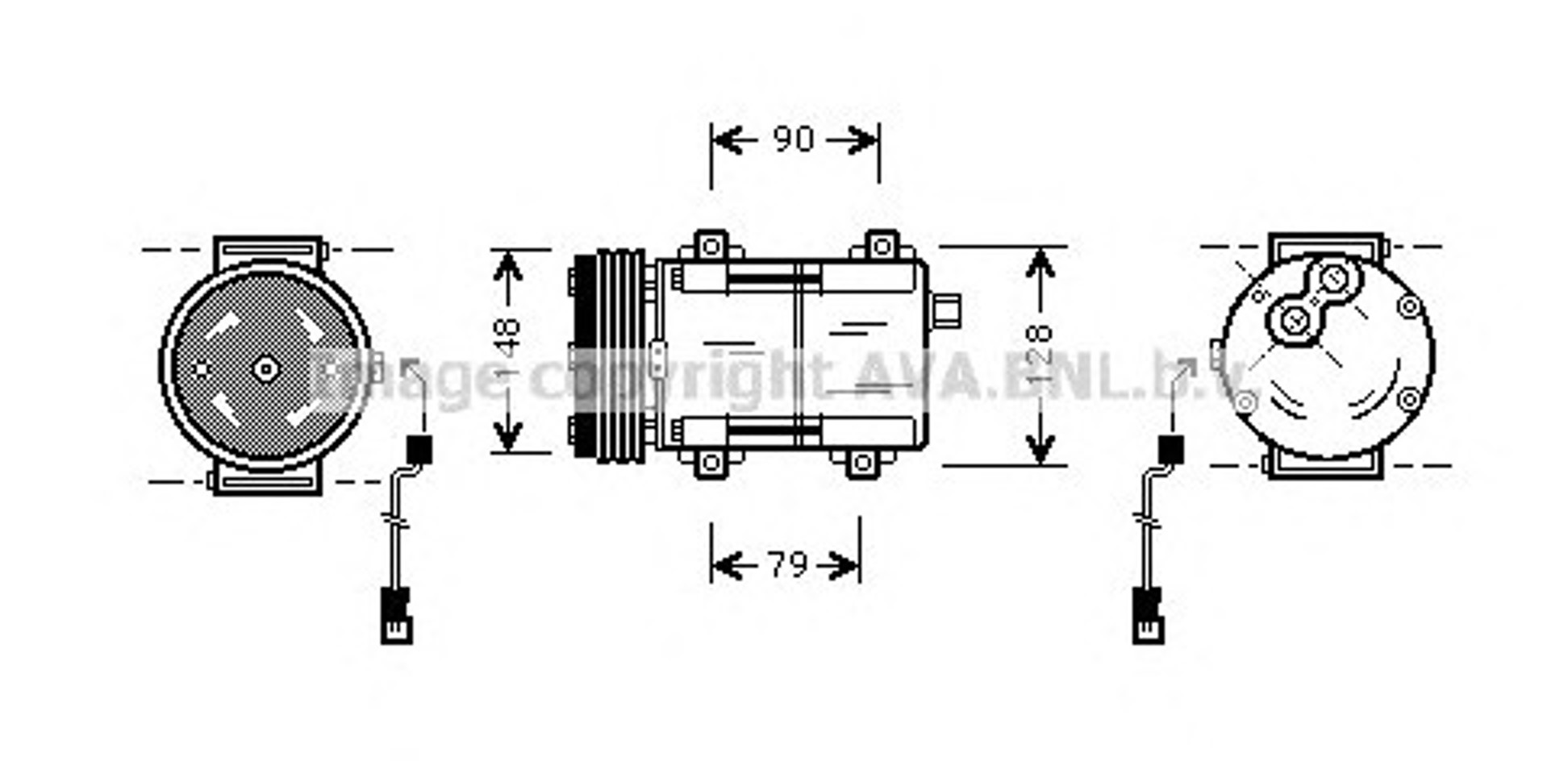 Компрессор кондиционера AVA QUALITY COOLING FDAK277