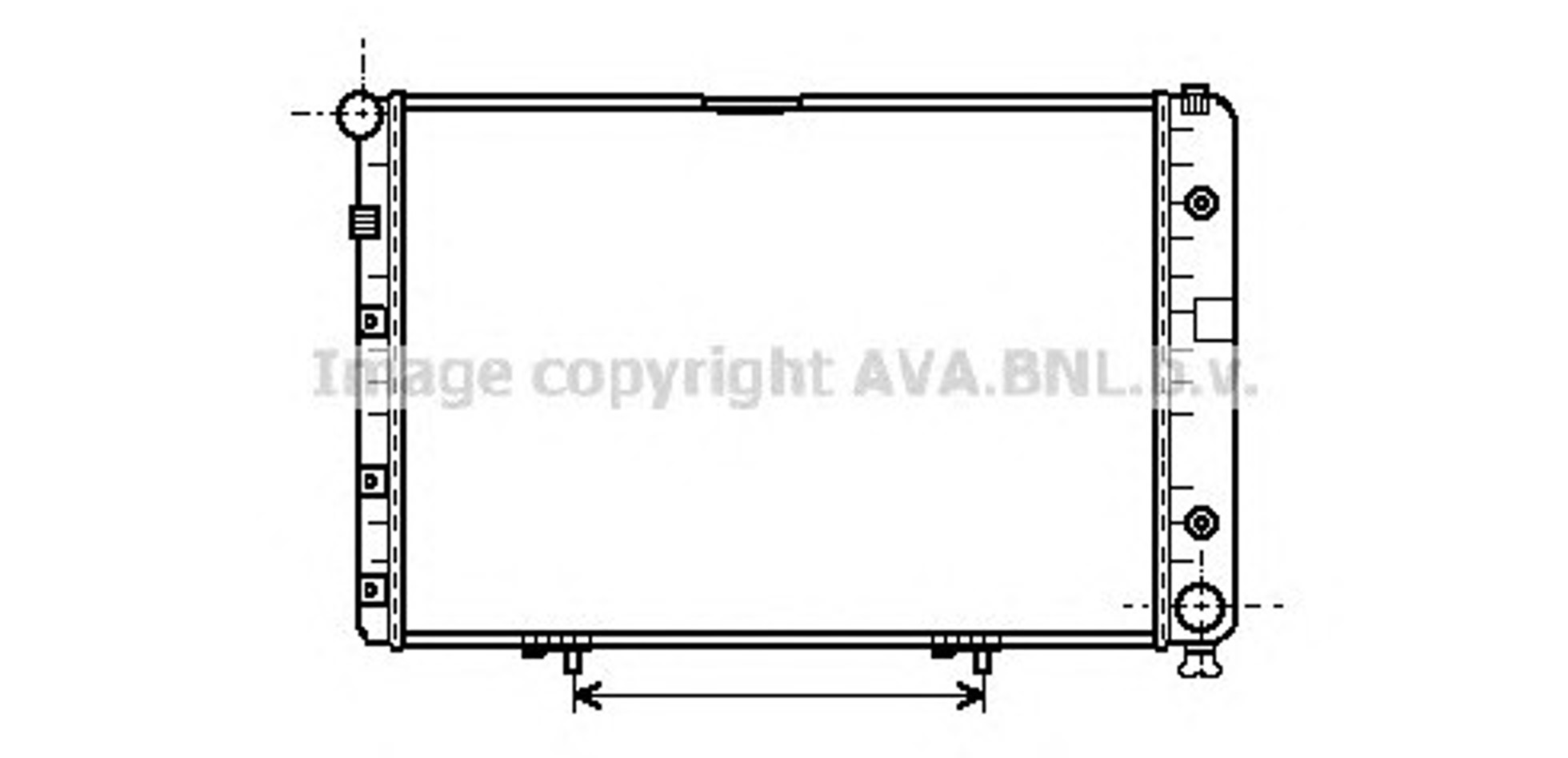 Радиатор системы охлаждения AVA QUALITY COOLING MS2077