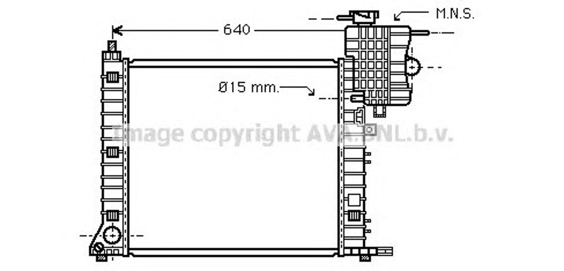Радиатор системы охлаждения AVA QUALITY COOLING MSA2264