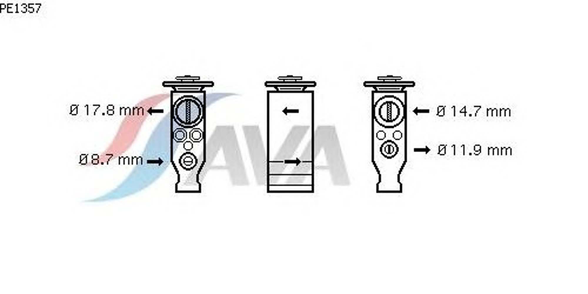 Клапан расширительный системы кондиционирования AVA QUALITY COOLING PE1357