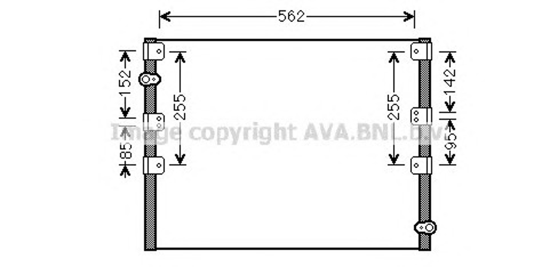 Радиатор кондиционера AVA QUALITY COOLING TO5278