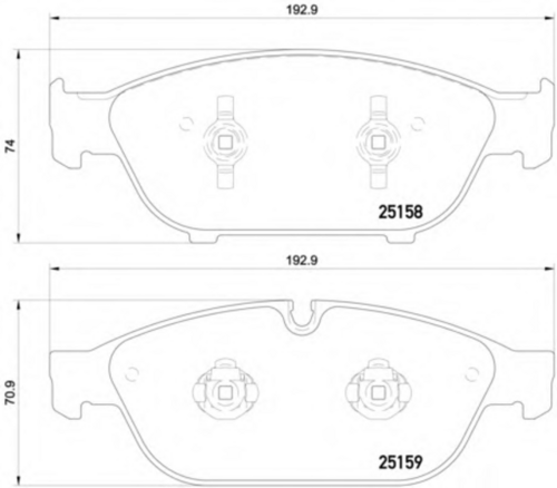 Тормозные колодки перед HELLA/BEHR/PAGID 8DB355016-031