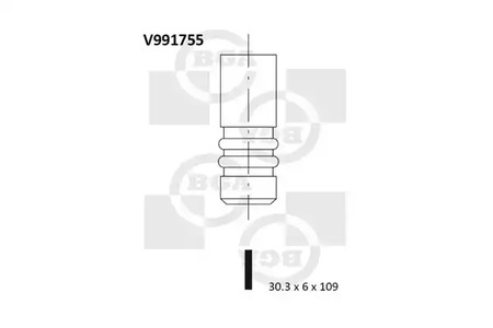 Клапан двигателя BGA V991755