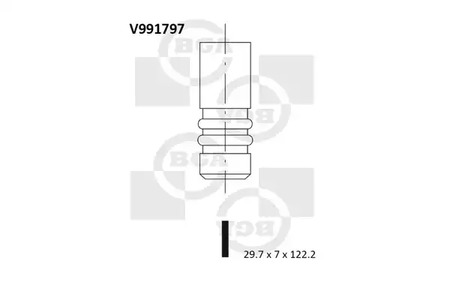 Клапан двигателя BGA V991797