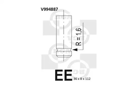 Клапан двигателя BGA V994887