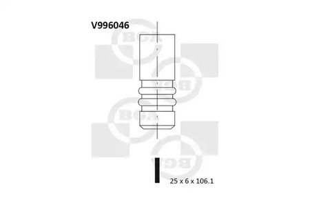 Впускной клапан BGA V996046