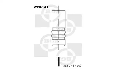 Впускной клапан BGA V996143