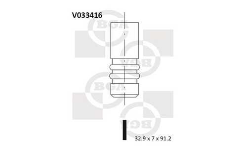 Клапан выпускной BGA V033416