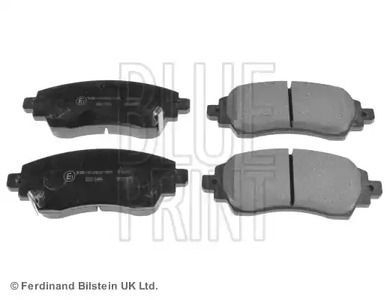 Комплект тормозных колодок дискового тормоз BLUE PRINT ADT342104