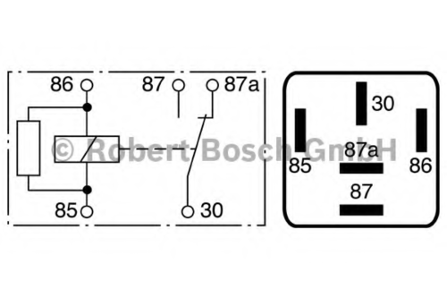 Реле рабочий ток BOSCH 0 986 332 041
