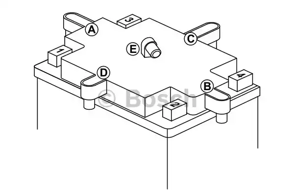 Аккумулятор для мототехники BOSCH 0092M4F250