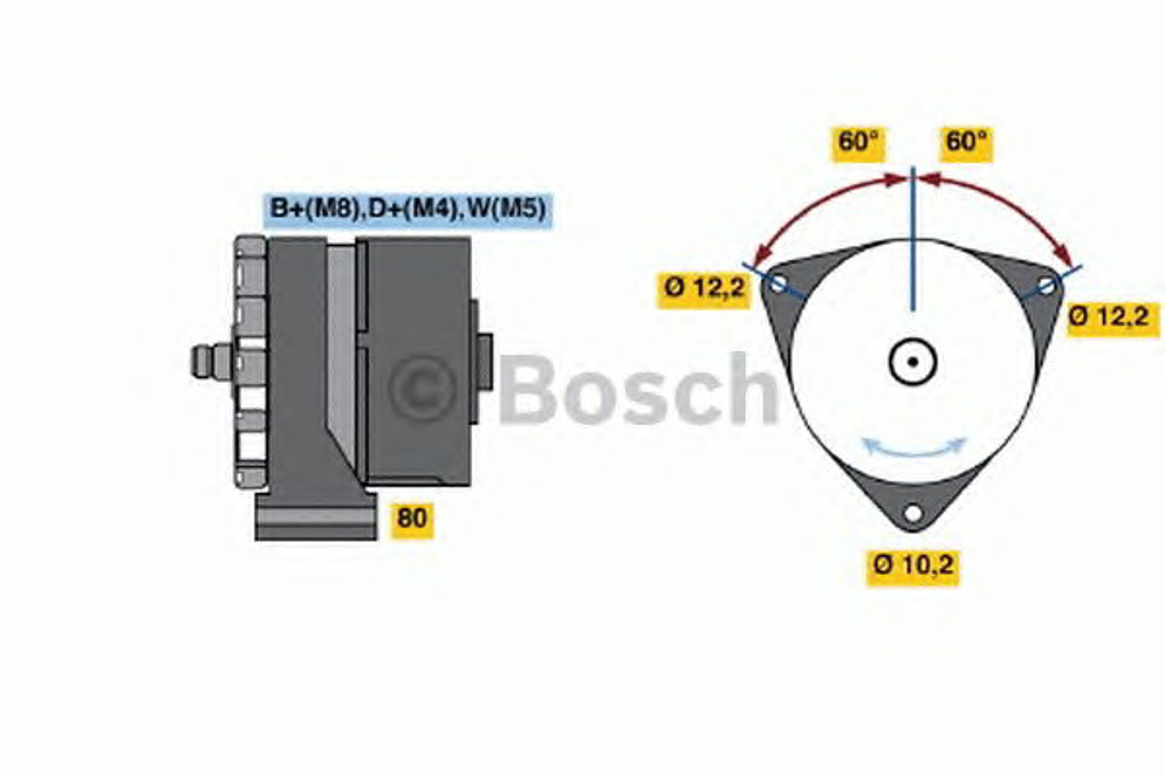 Генератор BOSCH 0120468053