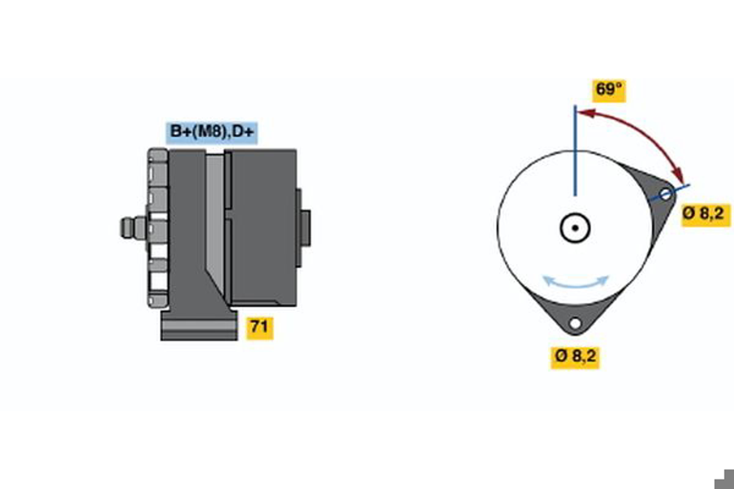 Генератор BOSCH 0120469992