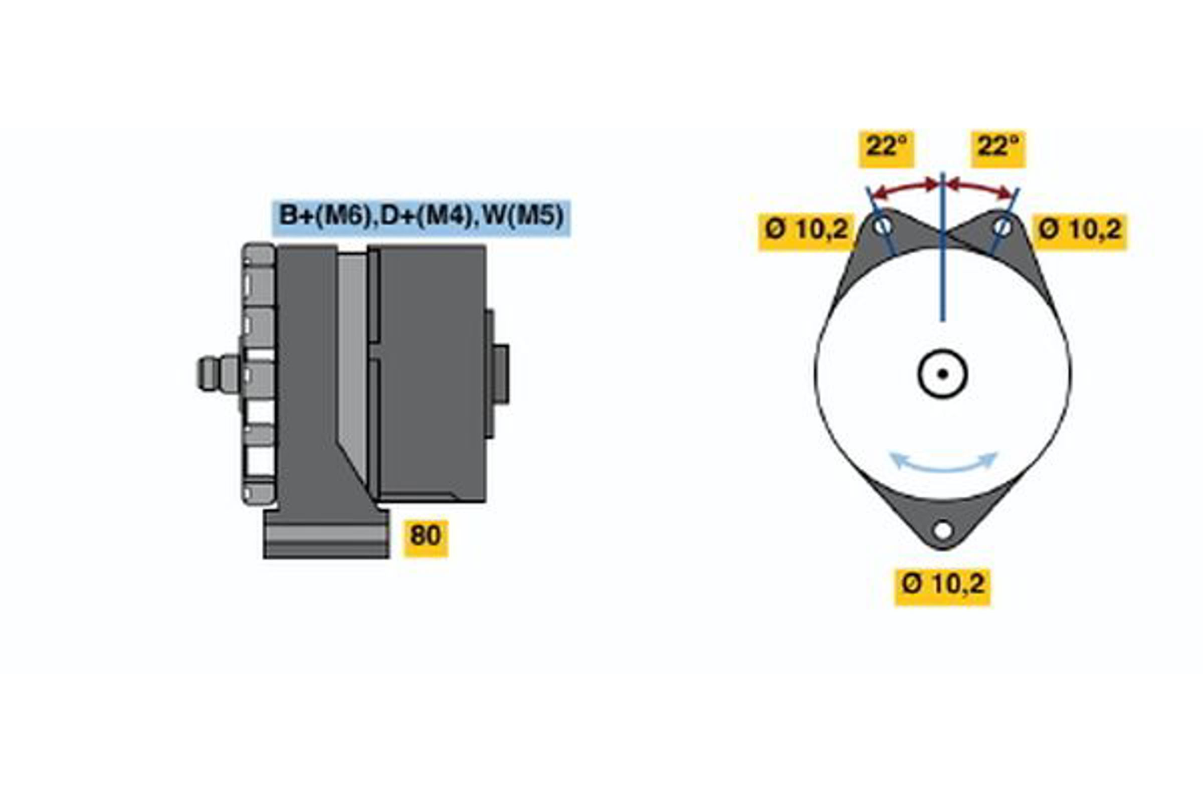 Генератор BOSCH 0120488273