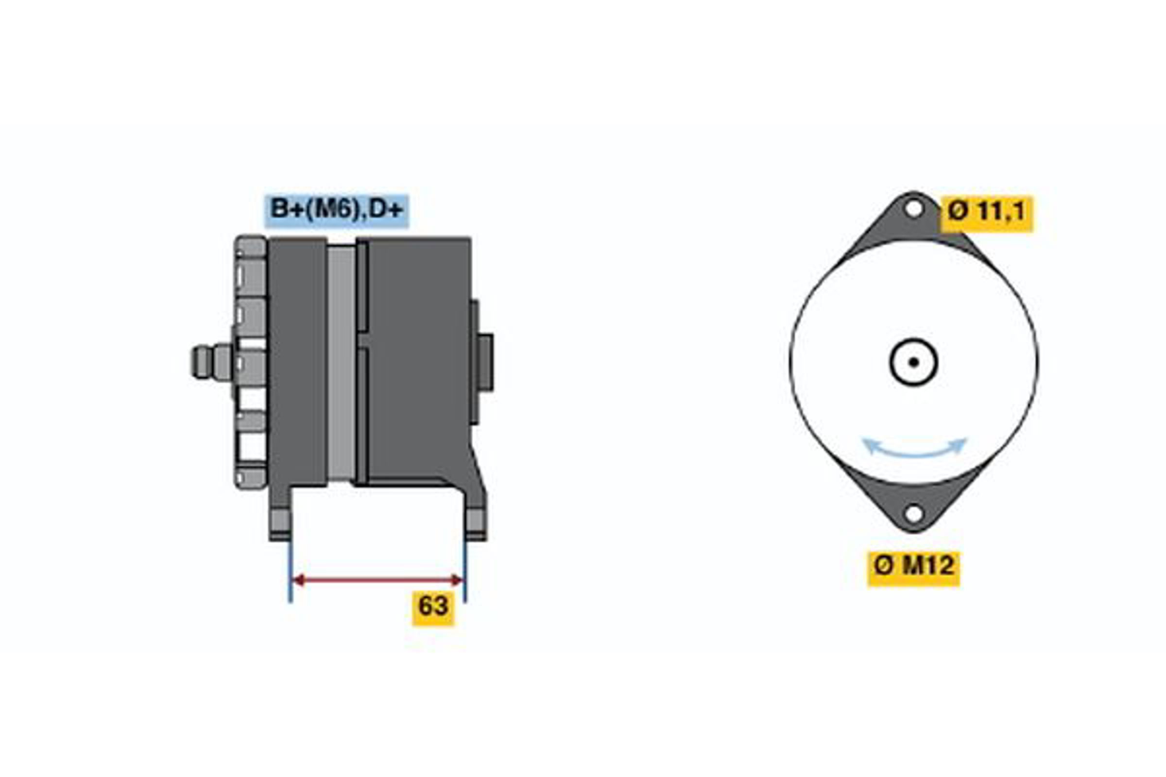 Генератор BOSCH 0120489336