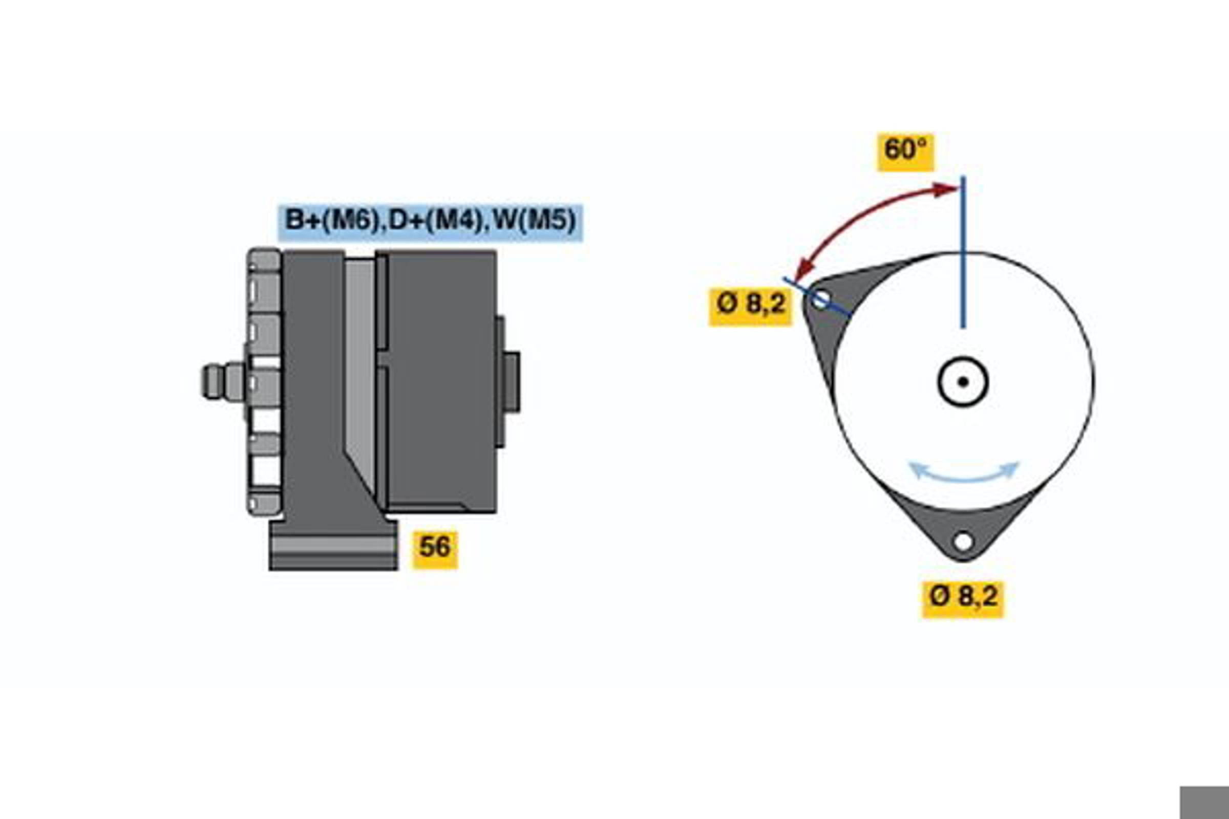 Генератор BOSCH 0120489731