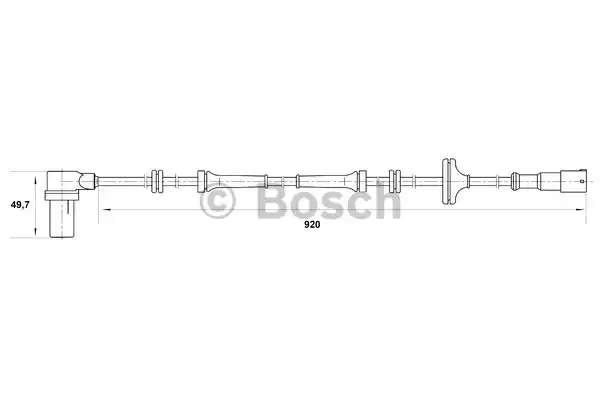 Датчик частоты вращения колеса BOSCH 0265006259