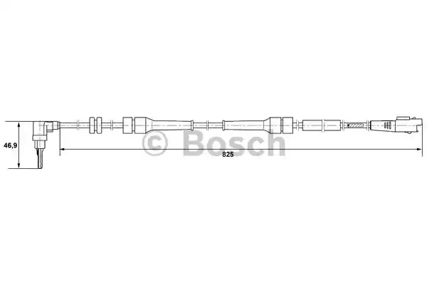 Датчик частоты вращения колеса BOSCH 0265007084