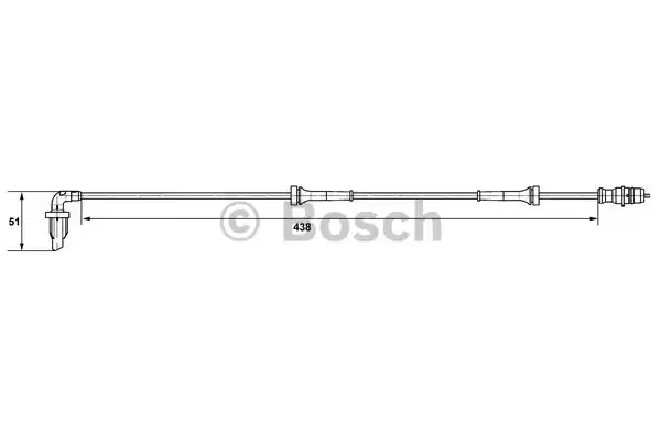 Датчик частоты вращения колеса BOSCH 0265007582