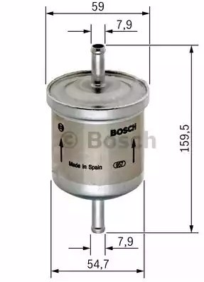 Топливный фильтр BOSCH 0450905969