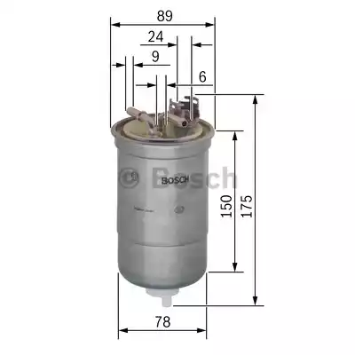 Топливный фильтр BOSCH 0450906267