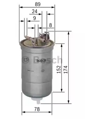 Топливный фильтр BOSCH 0 450 906 322
