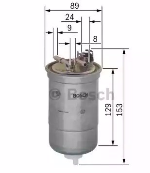 Топливный фильтр BOSCH 0450906334