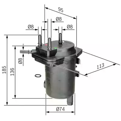 Топливный фильтр BOSCH 0450907008
