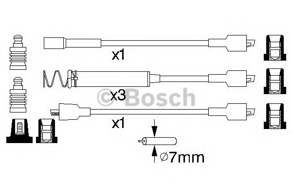 Комплект проводов зажигания BOSCH 0986356722