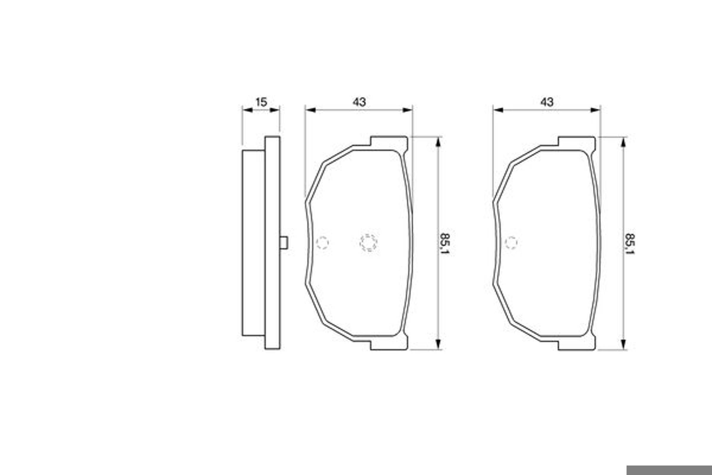 Колодки тормозные дисковые BOSCH 0986424162