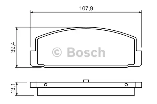 Комплект тормозных колодок дискового тормоза BOSCH 0986424295