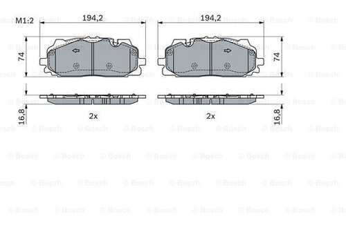 Колодки тормозные дисковые bosch BOSCH 0986424429