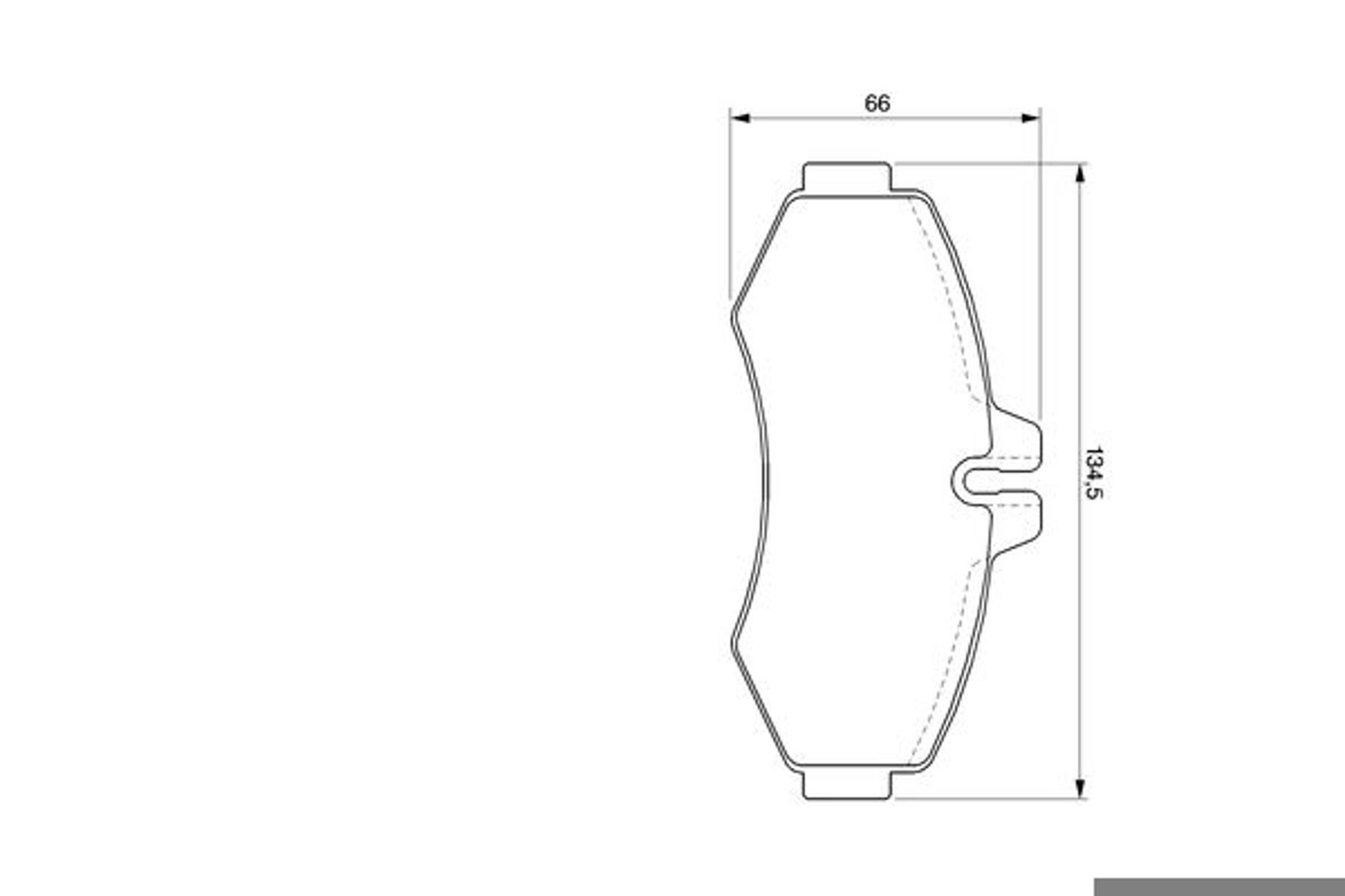 Колодки тормозные дисковые BOSCH 0986424476