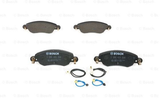 Комплект тормозных колодок дискового тормоза BOSCH 0986424598