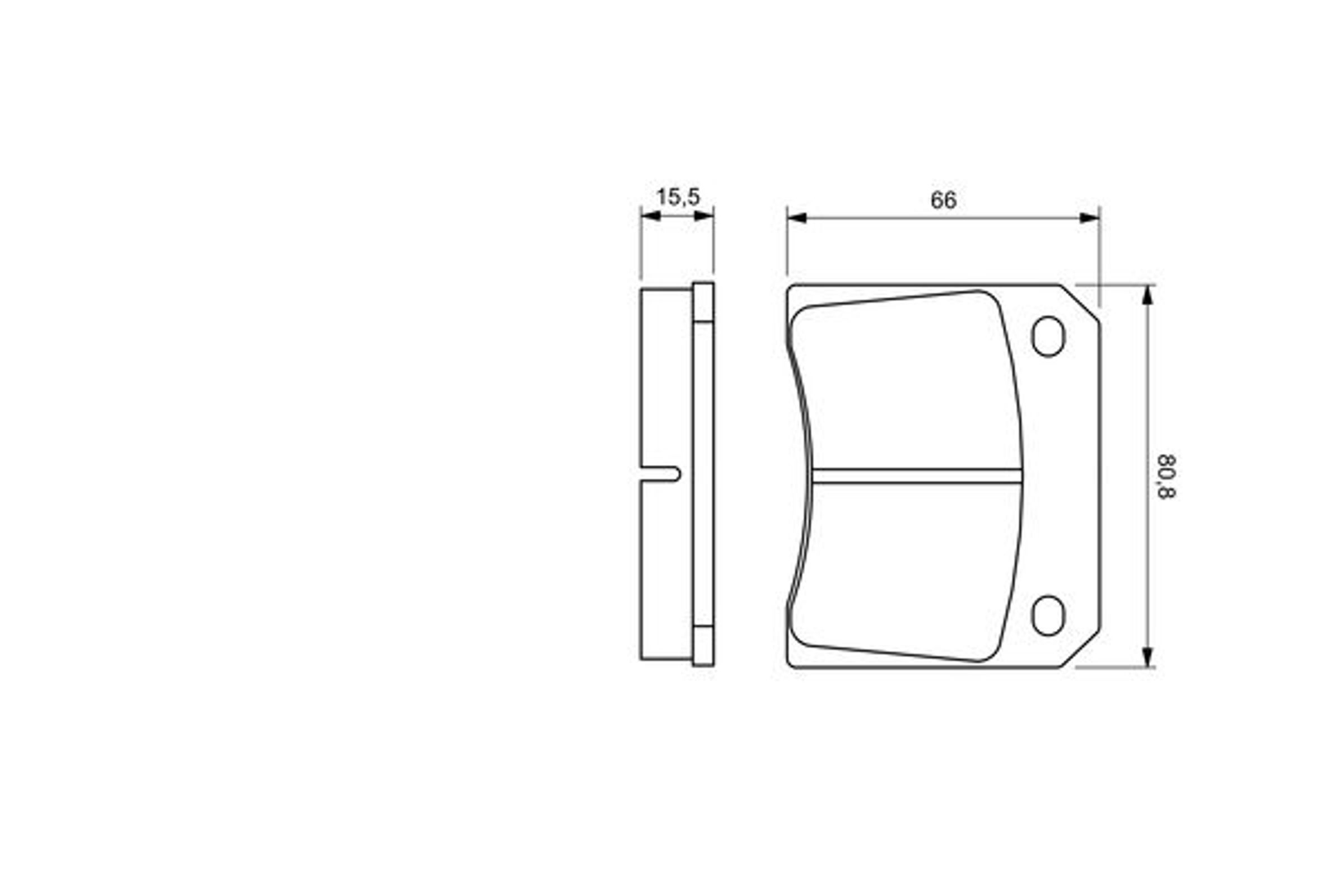Колодки тормозные дисковые BOSCH 0986424685