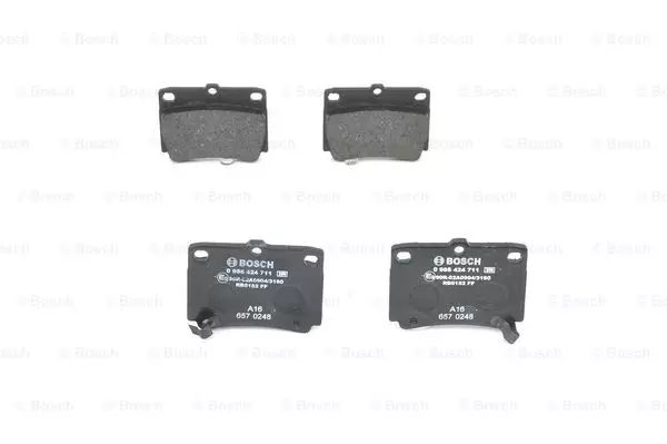 Комплект тормозных колодок дискового тормоза BOSCH 0986424711